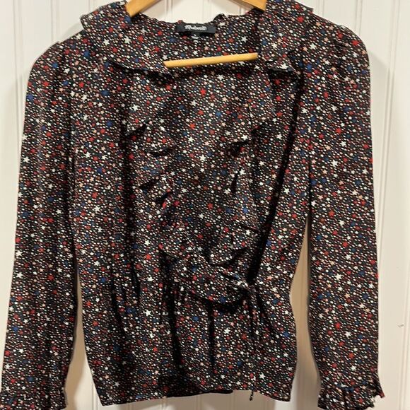 Madewell silk ruffle wrap top - Picture 8 of 12